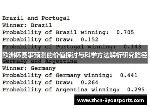 欧洲杯赛事预测的价值探讨与科学方法解析研究路径 欧洲杯赛事预测的价值探讨与科学方法解析研究路径